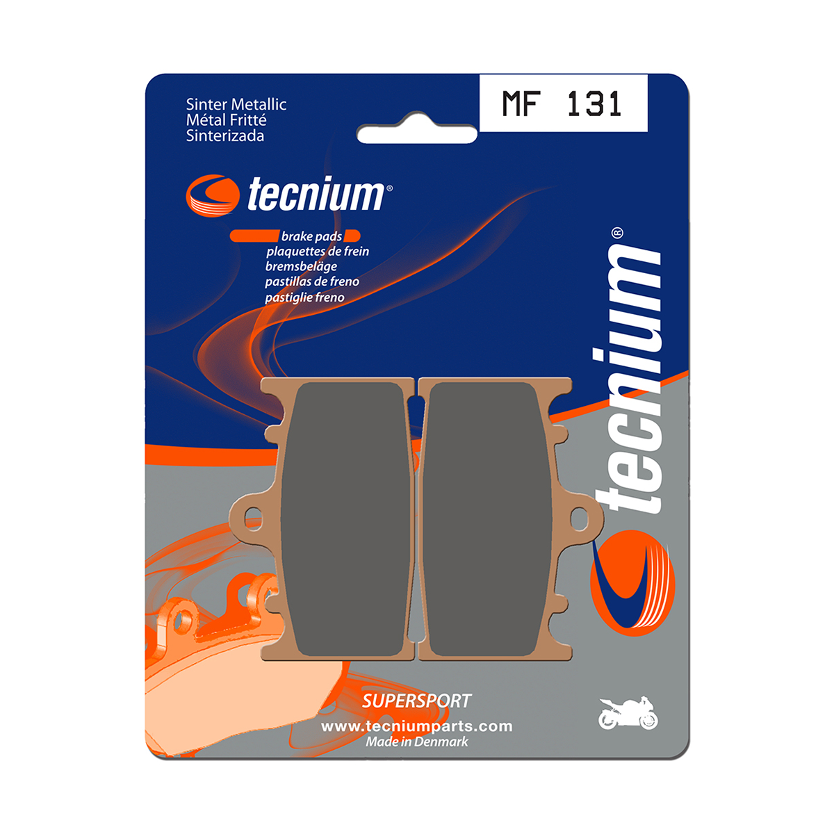 Tecnium Brake Pads MF131 Sintered Metal (Front)