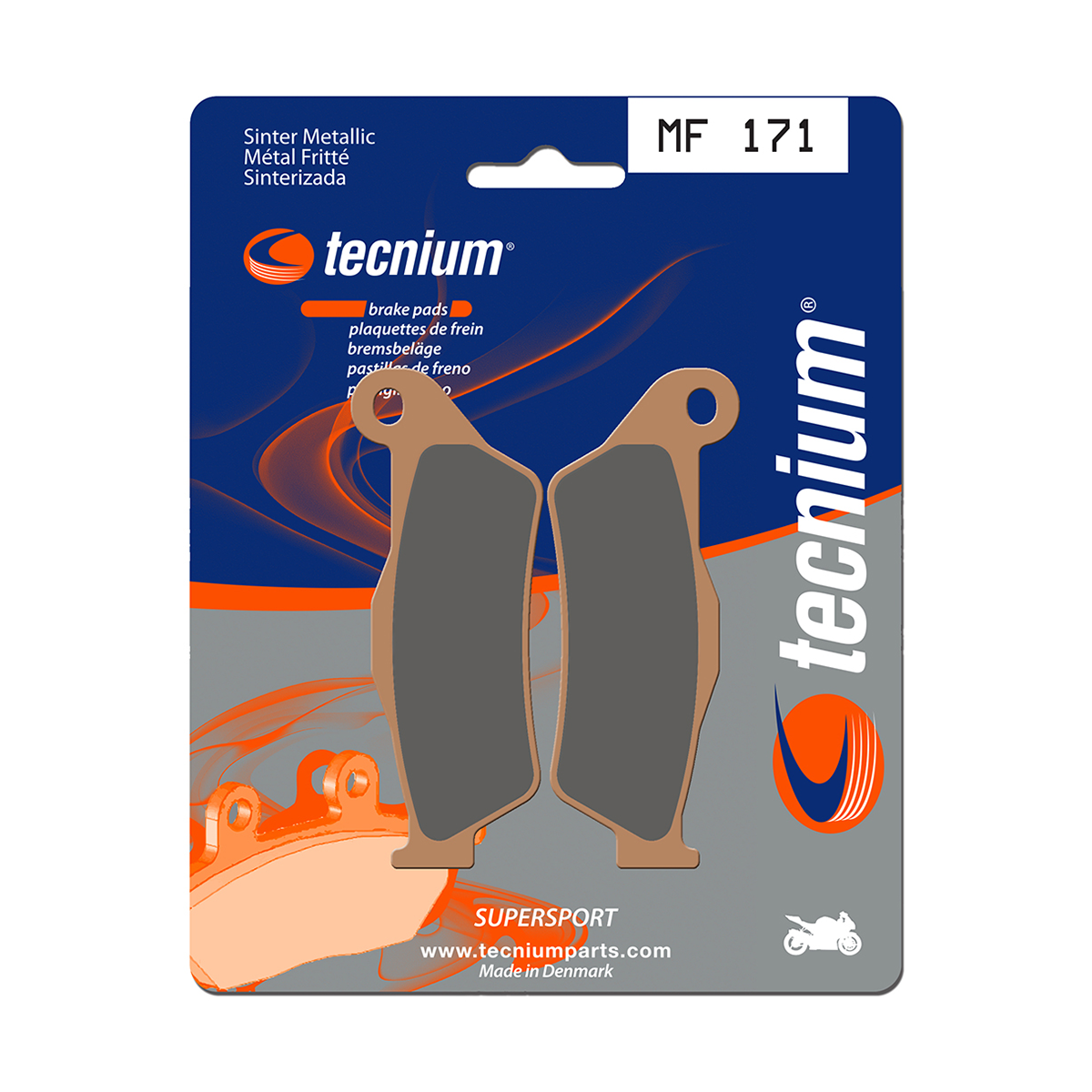 Tecnium Brake Pads MF171 Sintered Metal (Front)
