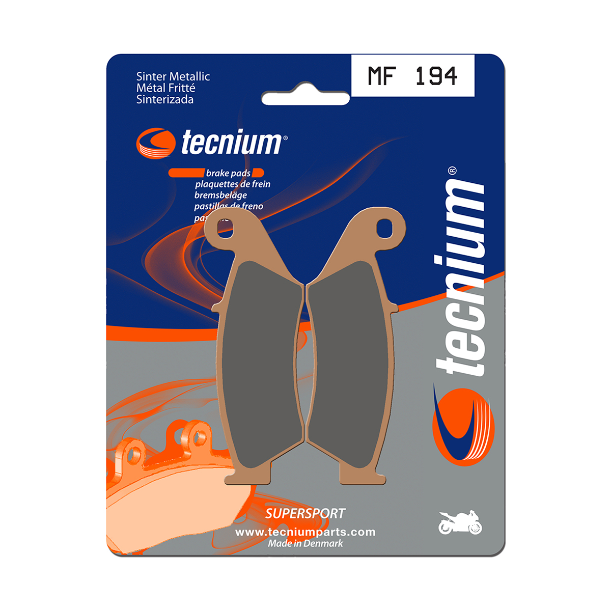 Tecnium Brake Pads MF194 Sintered Metal (Front)
