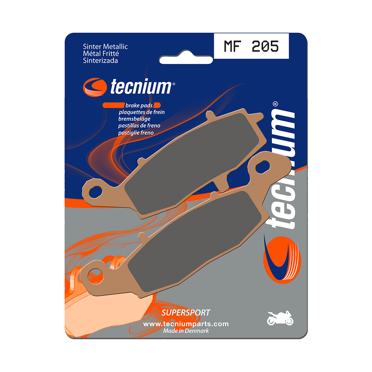 Tecnium Brake Pads MF205 Sintered Metal (Front)