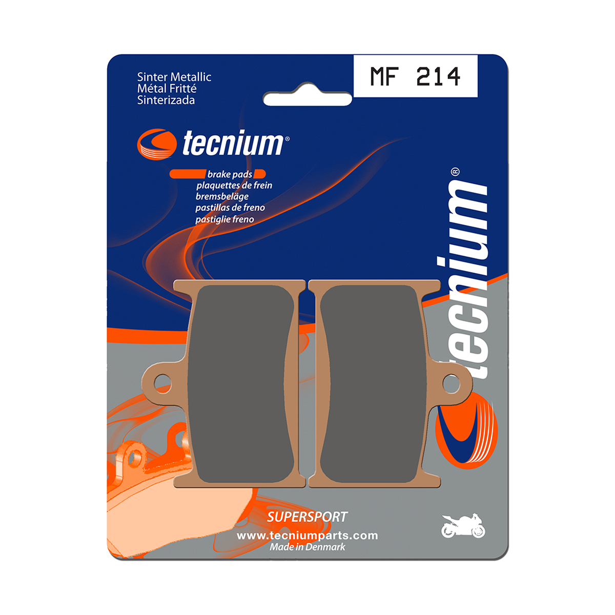 Tecnium Brake Pads MF214 Sintered Metal (Front)