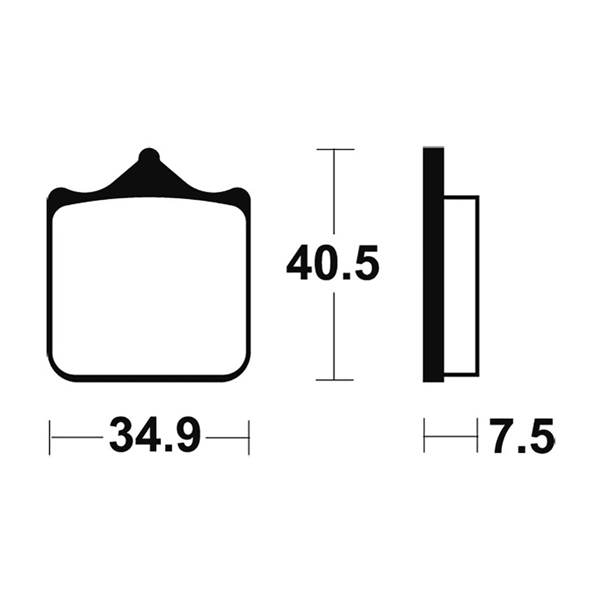 Tecnium Brake Pads MF262 Sintered Metal (Front)