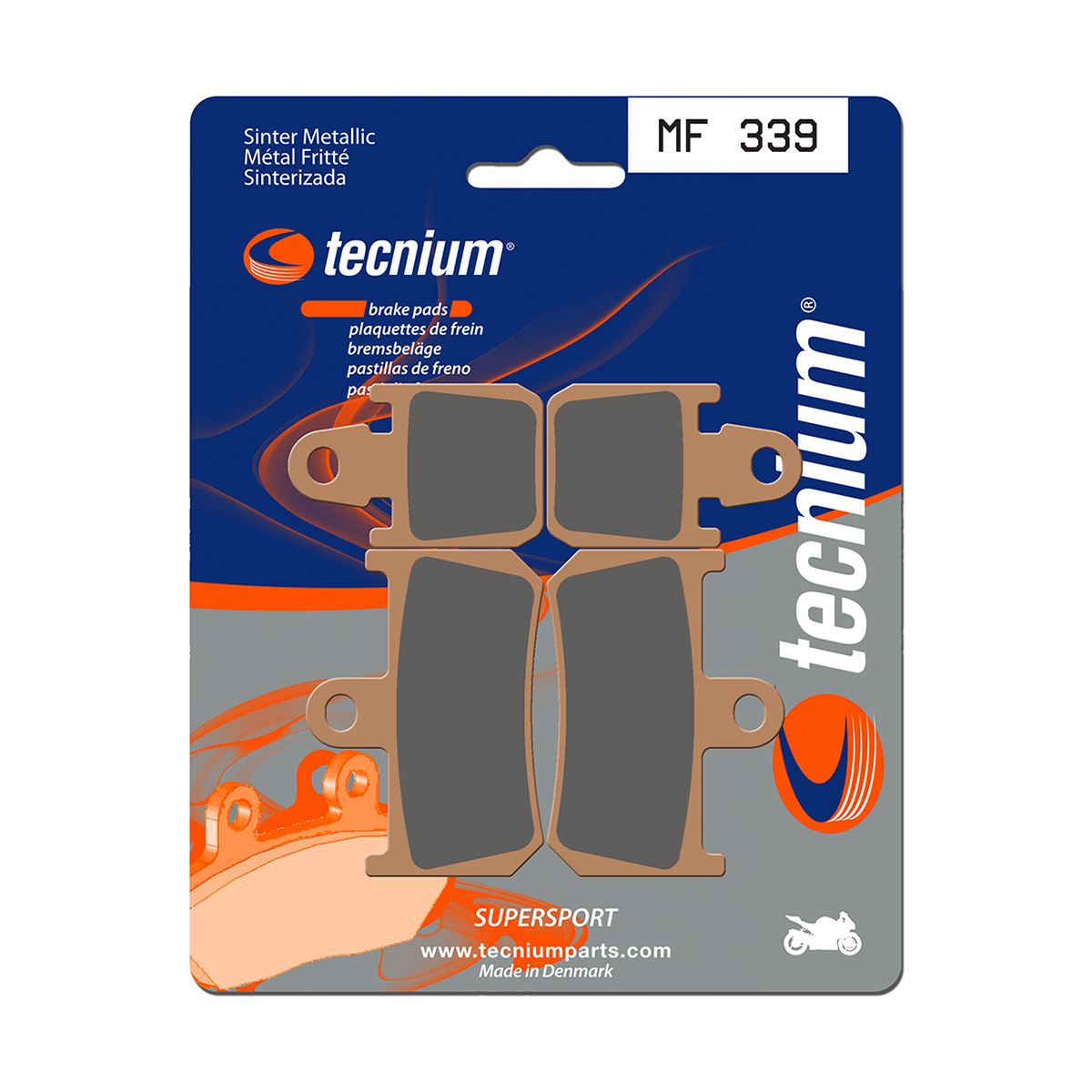 Tecnium Brake Pads MF339 Sintered Metal (Front)