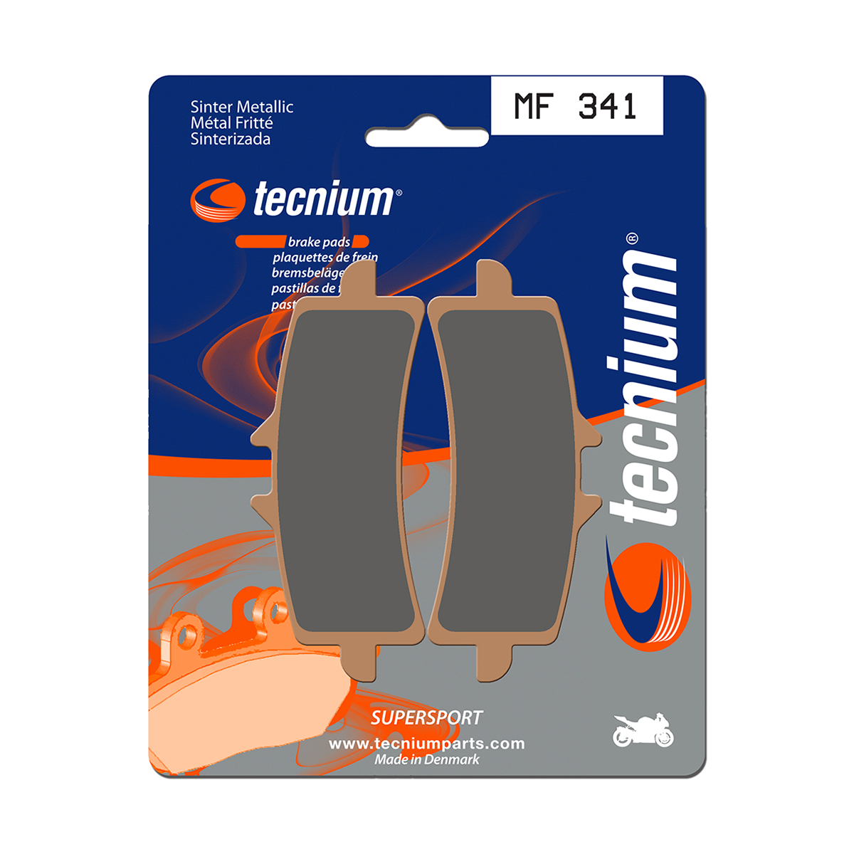 Tecnium Brake Pads MF341 Sintered Metal (Front)
