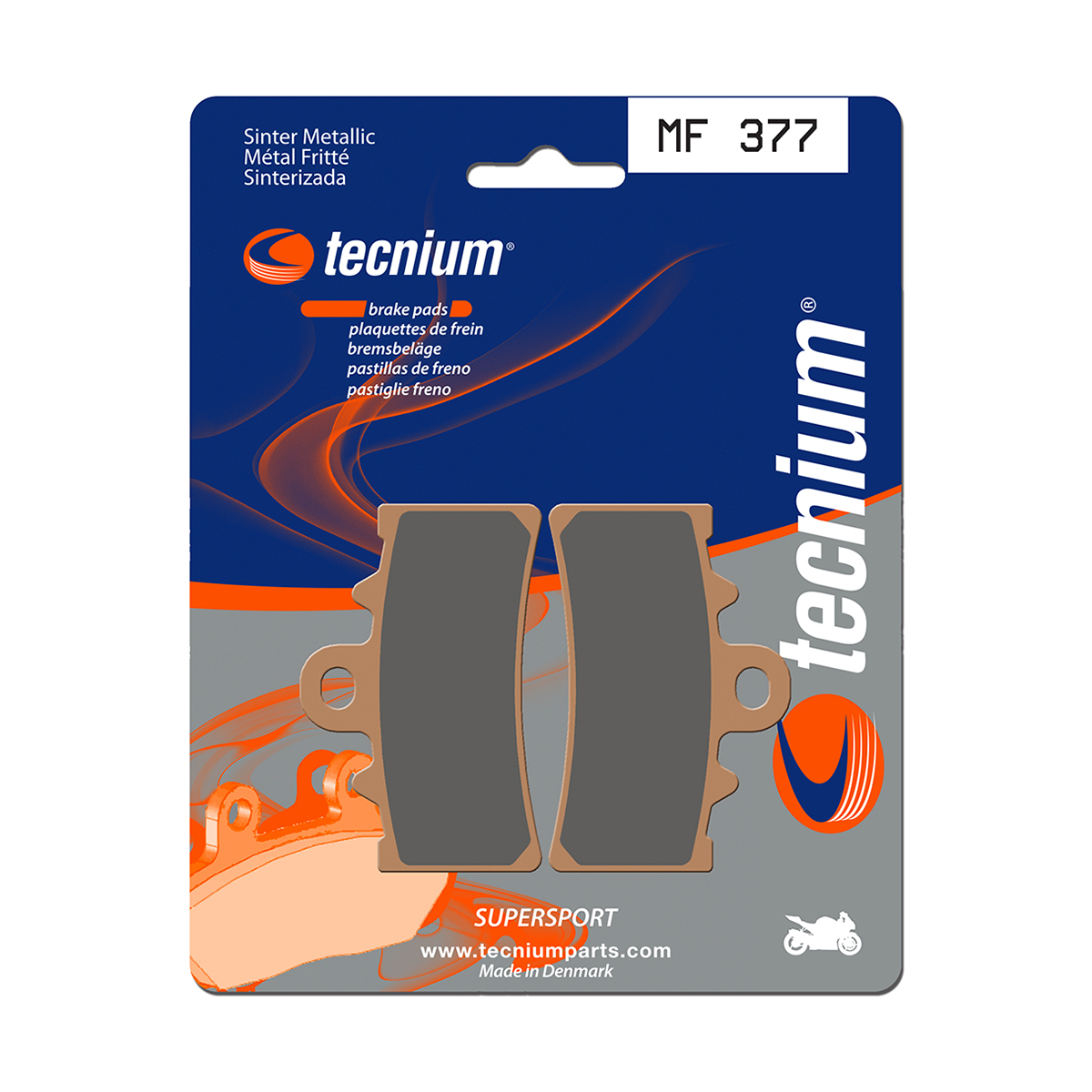 Tecnium Brake Pads MF377 Sintered Metal (Front)