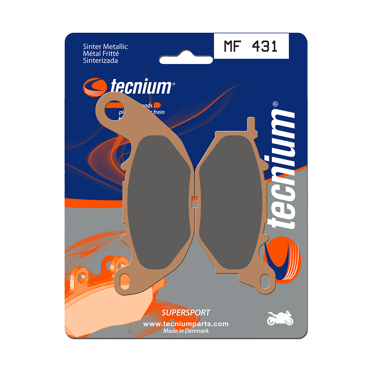 Tecnium Brake Pads MF431 Sintered Metal (Front)