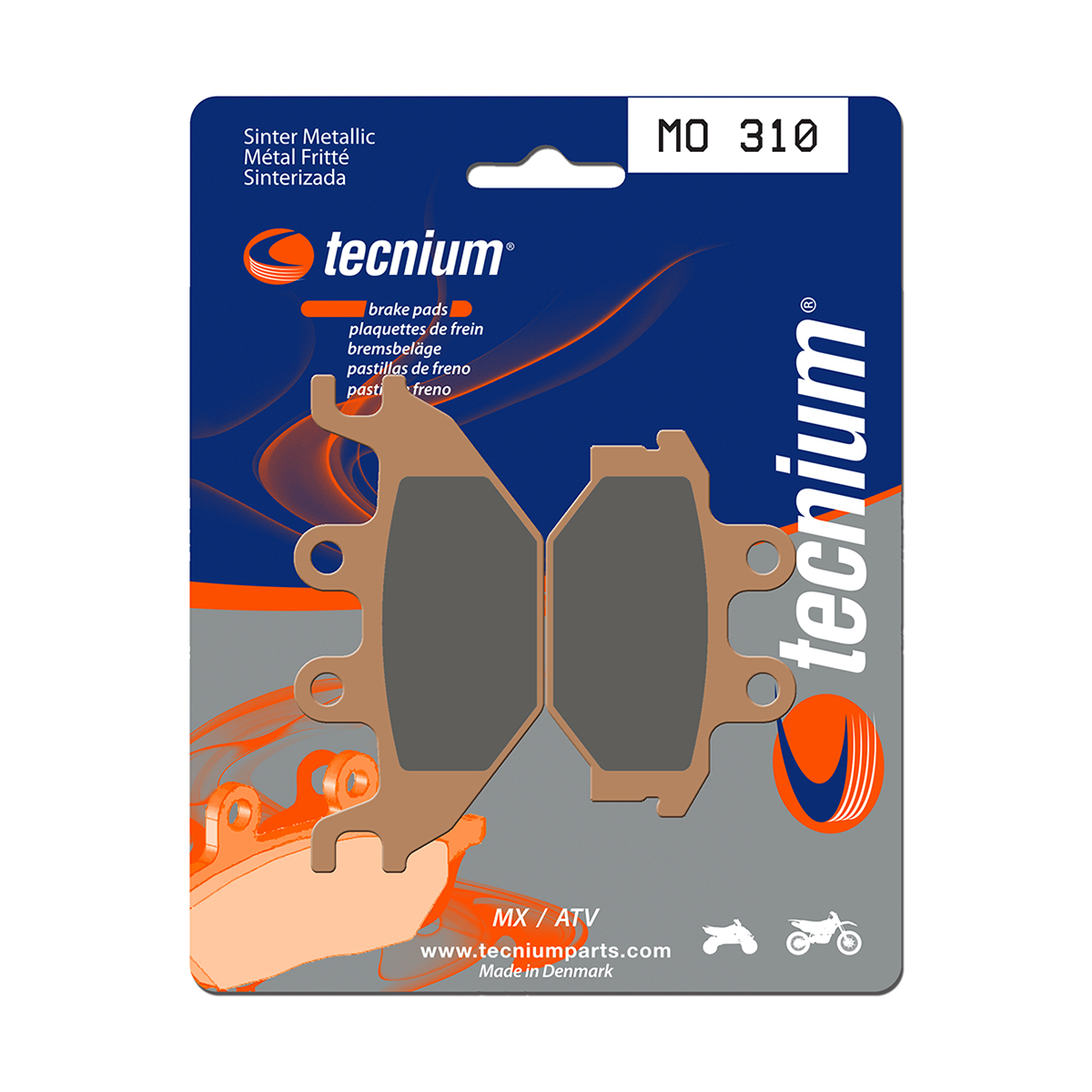 Tecnium Brake Pads MO310 Sintered Metal (Front)