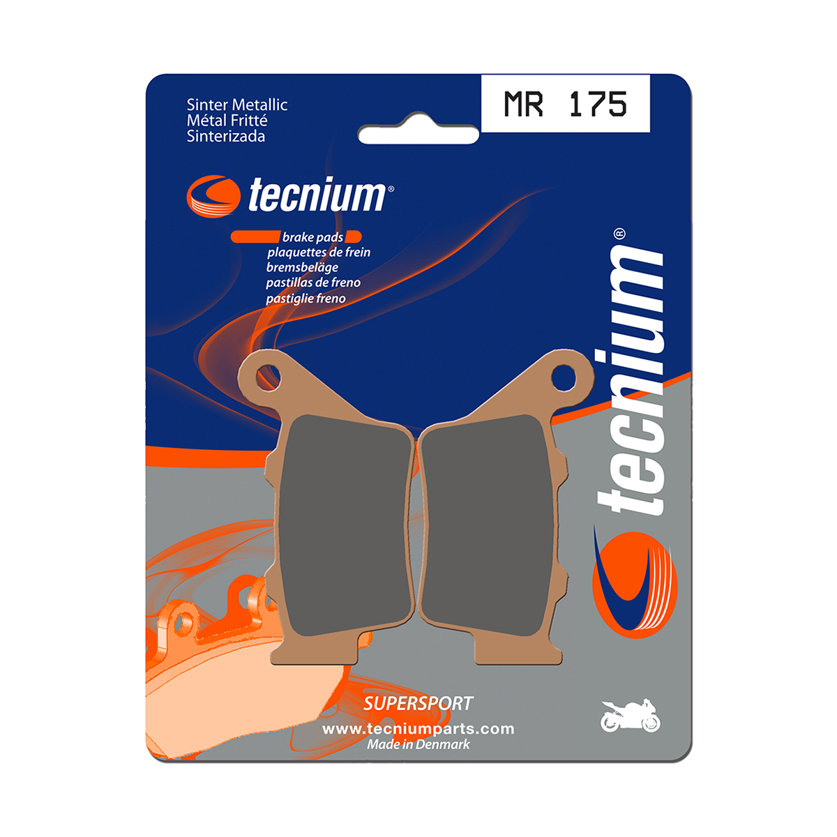 Tecnium Brake Pads MR175 Sintered Metal (Rear)