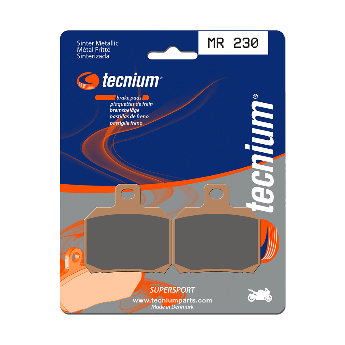Tecnium Brake Pads MR230 Sintered Metal (Rear)