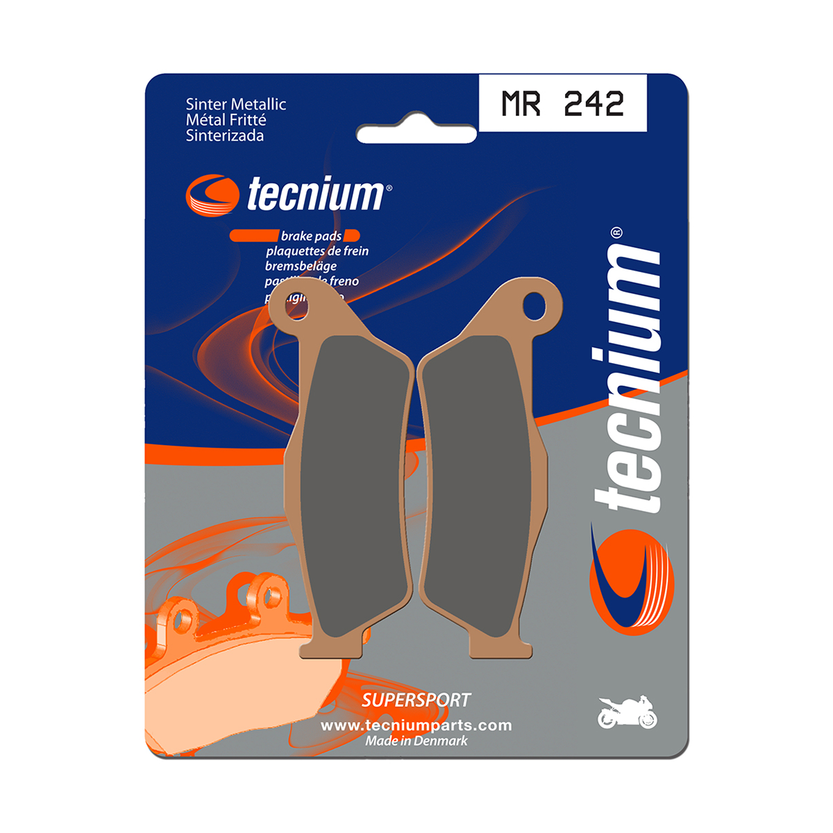 Tecnium Brake Pads MR242 Sintered Metal (Rear)