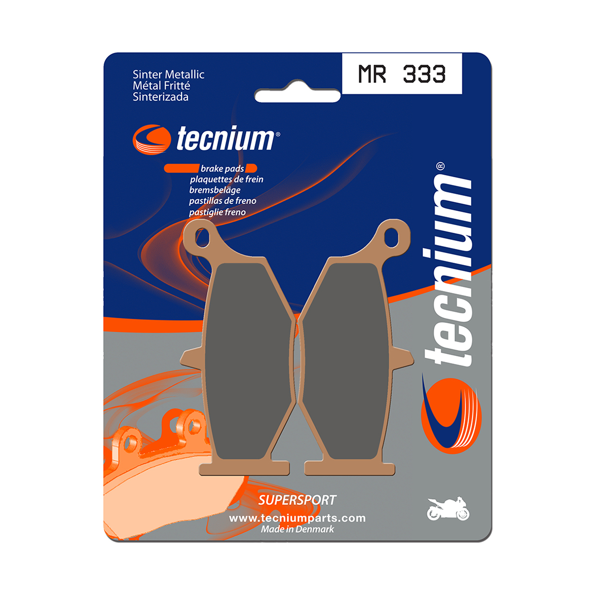 Tecnium Brake Pads MR333 Sintered Metal (Rear)