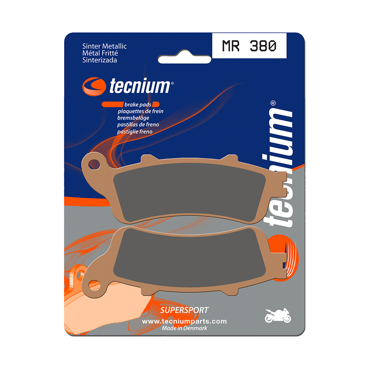Tecnium Brake Pads MR380 Sintered Metal (Rear)