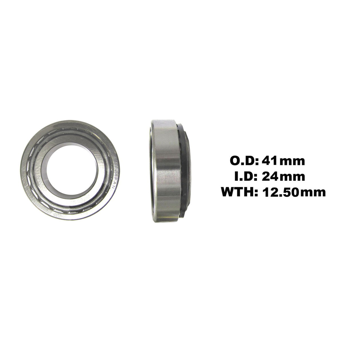 TourMax Steering Taper Bearing 24 x 41 x 12.5, part number SSH200 BOTTOM