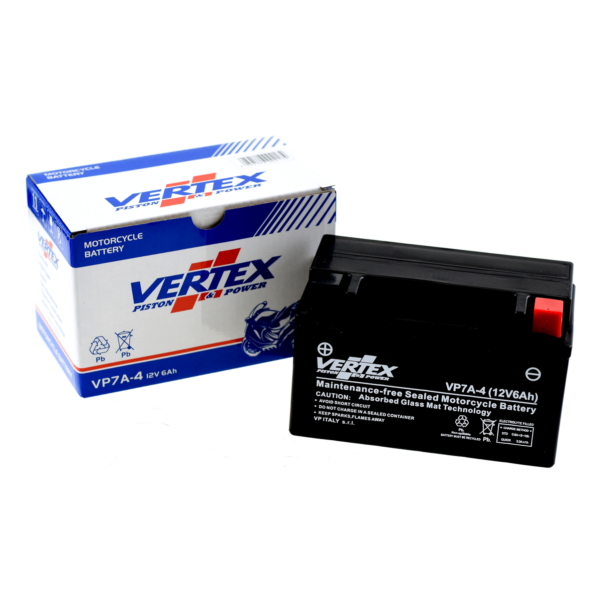 Vertex VP7A-4 Battery, view 2