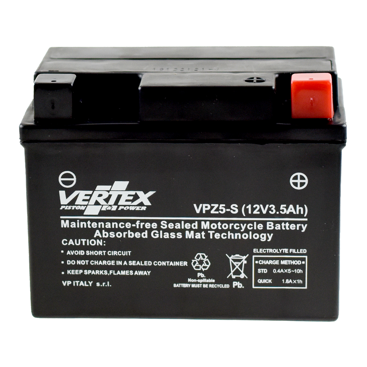 Vertex VPZ5-S Battery, view 2